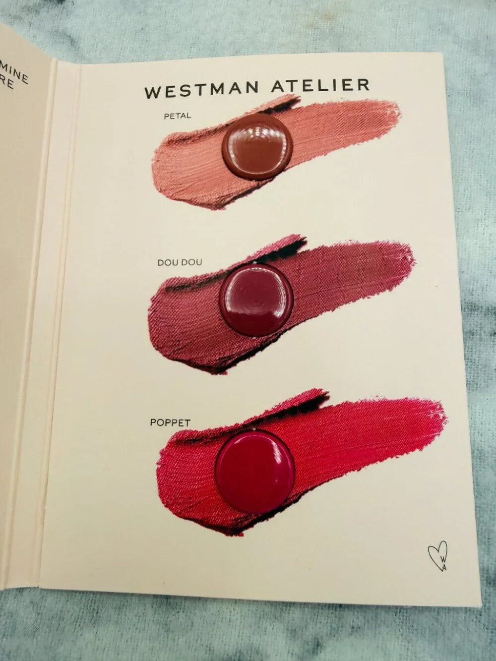 Westman Atelier Beauty Set-3xBaby Cheek Blush Stick Petal,Dou Dou,Poppet-3pc-NEW